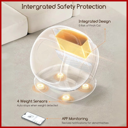 Self-Cleaning Litter Box – Automatic, App-Controlled, Extra-Large 75L Low-Entry Box for Multiple Cats