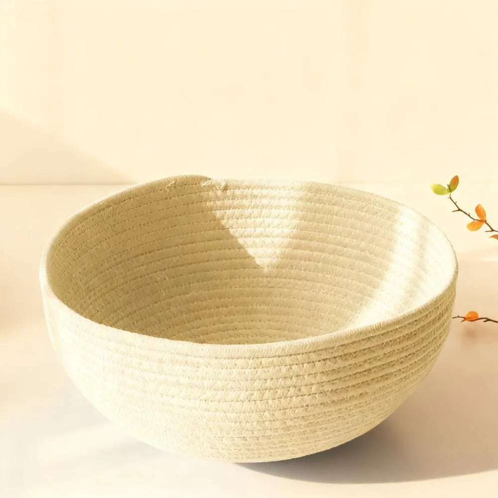 Cat Scratching Tree with Cozy Hand-Woven Bed & Sisal Post