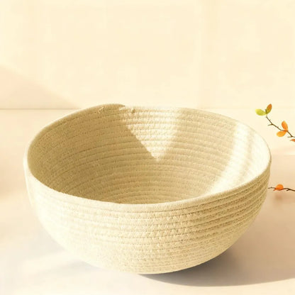 Cat Scratching Tree with Cozy Hand-Woven Bed & Sisal Post