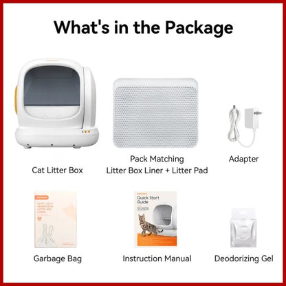 Self-Cleaning Litter Box – Automatic, App-Controlled, Extra-Large 75L Low-Entry Box for Multiple Cats