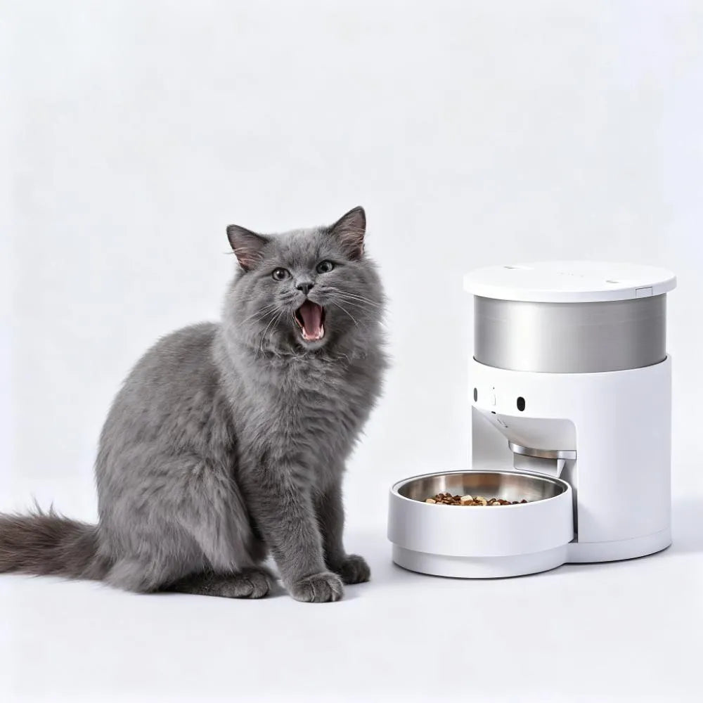 Smart 5L Automatic Pet Feeder with Stainless Steel Bowl