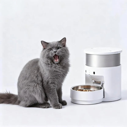 Smart 5L Automatic Pet Feeder with Stainless Steel Bowl