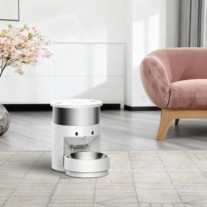 Smart 5L Automatic Pet Feeder with Stainless Steel Bowl