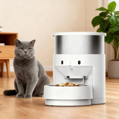 Smart 5L Automatic Pet Feeder with Stainless Steel Bowl
